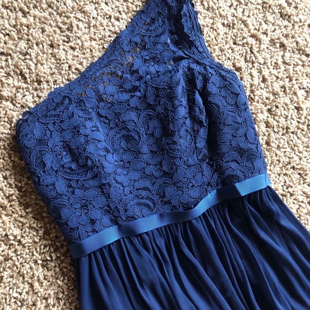 David’s bridal one shoulder bridesmaid